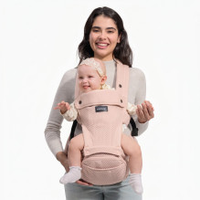 Momcozy Baby Carrier , Carrier with Hip Seat , Pink Colour