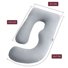 Momcozy PP102 Pilka, U formos nėščiųjų pagalvė, Momcozy PP102 Pilka, U formos nėščiųjų pagalvė,