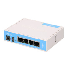 MikroTik hAP lite WiFi maršrutizatorius, RB941-2nD, 2.4GHz, 4x RJ45 100Mb / s