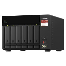 Tinklo Prieigos Saugykla - QNAP TS-673A NAS Tower Ryzen V1500B 8GB DDR4 0TB Black