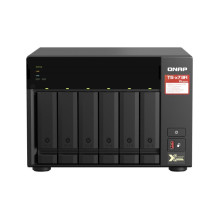 Tinklo Prieigos Saugykla - QNAP TS-673A NAS Tower Ryzen V1500B 8GB DDR4 0TB Black