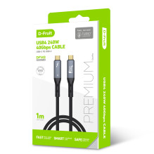 USB Laidas - D-Fruit DF142 USB4 240 W 1 m USB Laidas - D-Fruit DF142 USB4 240 W 1 m