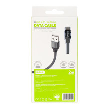 "Lightning" Laidas - D-Fruit DF121 USB-A-"Lightning" Laidas 2 m Pilkas "Lightning" Laidas - D-Fruit DF121 USB-A-"Lightning" Laidas 2 m Pilkas