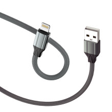 "Lightning" Laidas - D-Fruit DF121 USB-A-"Lightning" Laidas 2 m Pilkas "Lightning" Laidas - D-Fruit DF121 USB-A-"Lightning" Laidas 2 m Pilkas