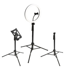 Žiedinė lempa - D-Fruit 12" Žiedinės Lempos Rinkinys, 162 LED, 3 Režimai, 10 Lygių Ryškumo Reguliavimas Žiedinė lempa - D-Fruit 12" Žiedinės Lempos Rinkinys, 162 LED, 3 Režimai, 10 Lygių Ryškumo Reguliavimas