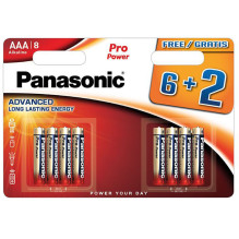 Baterija - Panasonic Pro Power LR03PPG / 8B (6+2)