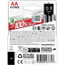 Baterijos - Energizer Max Šarminės AA, 6 Vnt. Baterijos - Energizer Max Šarminės AA, 6 Vnt.