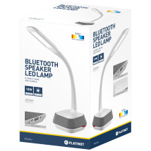 LED Stalinė Lempa - Platinet PDLM6U 18 W Su Bluetooth Garsiakalbiu Ir USB Įkrovikliu, 5 500 K, 260 lm, 36 SMD4014 LED
