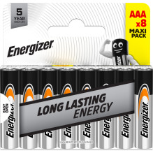 Baterijos - Energizer Everyday AAA / LR03 DHP8 8 Vnt. Baterijos - Energizer Everyday AAA / LR03 DHP8 8 Vnt.