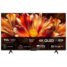 Televizorius, TCL, 55 colių, 4K Ultra HD, 3840 x 2160 pikselių, plokščias, 16:9, QLED, 55QLED780L