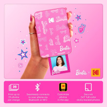 Nuotraukų Spausdintuvas - Kodak Step Slim 2 Barbie Edition 2 × 3 Colių Lipnių Nuotraukų Spausdintuvas