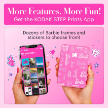 Nuotraukų Spausdintuvas - Kodak Step Slim 2 Barbie Edition 2 × 3 Colių Lipnių Nuotraukų Spausdintuvas