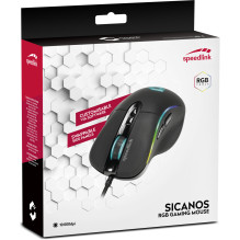 Žaidimų Pelė - SpeedLink Sicanos SL-680013-BK Juoda Žaidimų Pelė - SpeedLink Sicanos SL-680013-BK Juoda