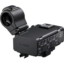 Fotoaparato Garso Adapteris - Panasonic DMW-XLR2 XLR Mikrofono Adapteris, 2 XLR Įvestys, 3,5 mm Stereo Įvestis, 48 V, 96
