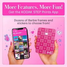 Nešiojamas Nuotraukų Spausdintuvas - Kodak Step Slim 1 Barbie Edition 2×3 colių Rožinis