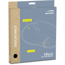 Pelės kilimėlis - SpeedLink Vellu Gel SL-620802-BK Juodas Pelės kilimėlis - SpeedLink Vellu Gel SL-620802-BK Juodas