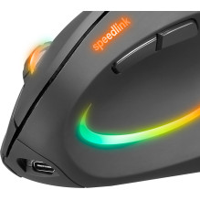 Vertikali Belaidė Pelė - SpeedLink Piavo Pro, 1 200 / 2 400 / 3 200 DPI, 5 Mygtukai, USB, Juoda Vertikali Belaidė Pelė - SpeedLink Piavo Pro, 1 200 / 2 400 / 3 200 DPI, 5 Mygtukai, USB, Juoda