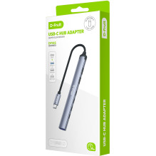 USB Šakotuvas - D-Fruit DF145, 4 USB-C 2.0, 2 USB-A 2.0, 1 USB-A 3.0, 5 Gb / s