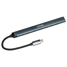 USB Šakotuvas - D-Fruit DF145, 4 USB-C 2.0, 2 USB-A 2.0, 1 USB-A 3.0, 5 Gb / s