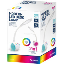 LED Stalinė Lempa - Platinet PDL20 5 W 2-in-1 Balta LED Stalinė Lempa - Platinet PDL20 5 W 2-in-1 Balta
