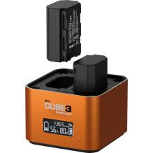 Fotoaparato Akumuliatorių Įkroviklis - Hähnel ProCube 3 Twin Sony, USB-C PD 3.0 30 W, LCD, USB-A 2 A Fotoaparato Akumuliatorių Įkroviklis - Hähnel ProCube 3 Twin Sony, USB-C PD 3.0 30 W, LCD, USB-A 2 A