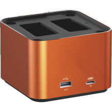 Fotoaparato Akumuliatorių Įkroviklis - Hähnel ProCube 3 Twin Sony, USB-C PD 3.0 30 W, LCD, USB-A 2 A Fotoaparato Akumuliatorių Įkroviklis - Hähnel ProCube 3 Twin Sony, USB-C PD 3.0 30 W, LCD, USB-A 2 A