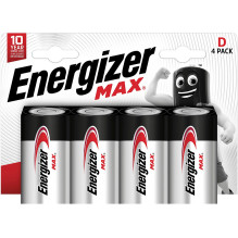 Baterijos - Energizer Max D...