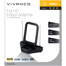 Patalpų TV Antena - Vivanco TVA3030 DVB-T / DVB-T2 DAB+ UHF VHF FM