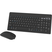 Belaidė Klaviatūra Ir Pelė - Omega OKM2658B 2,4 GHz Bluetooth 5.0 USB-C 800 / 1200 / 1600 DPI