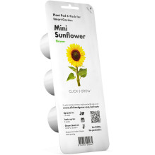 Augalų Sėklų Kapsulės - Click & Grow Smart Garden Mini Sunflower Papildymas, 3 Vnt. Augalų Sėklų Kapsulės - Click & Grow Smart Garden Mini Sunflower Papildymas, 3 Vnt.