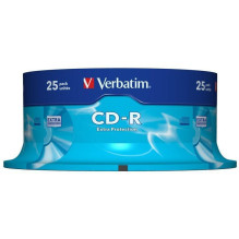 CD-R Diskas - Verbatim Extra Protection 700 MB 52x 25 vnt. CD-R Diskas - Verbatim Extra Protection 700 MB 52x 25 vnt.