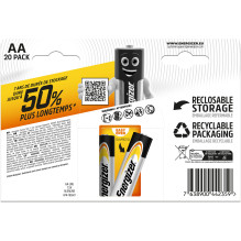 AA Baterija - Energizer Alkaline Power AA / LR6 CHP20 20 Vnt. Pakelis