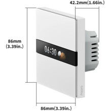 Išmanusis Šviesos Jungiklis - Aqara Display Switch V1 Išmanusis Šviesos Jungiklis - Aqara Display Switch V1