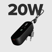 Išorinė baterija - SBS PD20 5 000 mAh Juoda Išorinė baterija - SBS PD20 5 000 mAh Juoda
