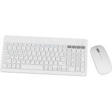Belaidė Klaviatūra Ir Pelė - Omega OKM2658W US 2,4 GHz Bluetooth 5.0 USB-C 800 / 1200 / 1600 DPI