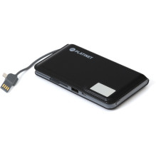 Išorinė baterija - Platinet Omega Leather 12 000 mAh LCD 2,1 A Li-Po Su "MicroUSB" Laidu