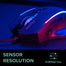 Žaidimų pelė - SpeedLink DECUS NX RGB SL-680024-RRBK Juoda Žaidimų pelė - SpeedLink DECUS NX RGB SL-680024-RRBK Juoda
