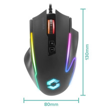 Žaidimų pelė - SpeedLink DECUS NX RGB SL-680024-RRBK Juoda Žaidimų pelė - SpeedLink DECUS NX RGB SL-680024-RRBK Juoda