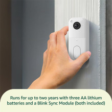Vaizdo durų skambutis - Amazon Blink Video Doorbell 2 Baltas