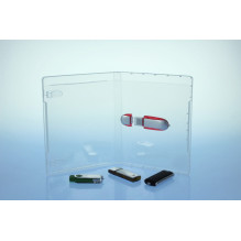 USB Atmintinės Dėklas - Platinet Skaidrus 14 mm