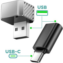 Belaidžio "CarPlay" Adapteris - Ottocast Mini Pot CP88-T3, Sidabrinis