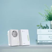 Elektros tinklo adapteris - TP-Link TL-WPA4226 Elektros tinklo Wi‑Fi Rinkinys 600 Mbps 300 Mbps Wi‑Fi