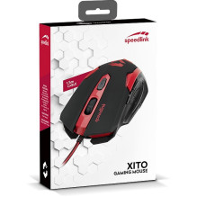 Žaidimų pelė - SpeedLink Xito SL-680009-BKRD, 3 200 DPI, Raudona / Juoda Žaidimų pelė - SpeedLink Xito SL-680009-BKRD, 3 200 DPI, Raudona / Juoda