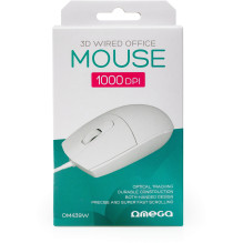 Kompiuterio Pelė - Omega OM-439 Basic Mouse, Balta Kompiuterio Pelė - Omega OM-439 Basic Mouse, Balta