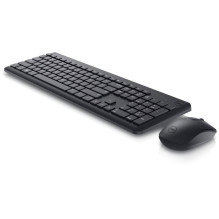 Belaidės Klaviatūros Ir Pelės Rinkinys - Dell KM3322W EST Viso Dydžio 1 000 DPI 128 Bitų AES