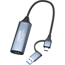 Vaizdo įrašymo plokštė - PremiumCord HDMI USB-C / USB-A Full HD 1080p 60Hz