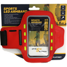 Telefono Raištis - Platinet Sport LED 43708 Raudonas