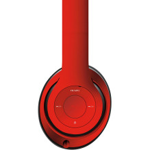 Belaidės ausinės - Omega Freestyle FH0916 Bluetooth 3.0 FM radijas MicroSD Raudonos