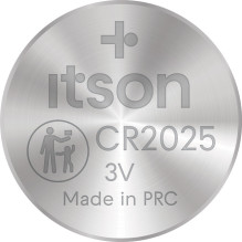 Baterija - itson CR2025IT / 2BP 2 vnt. rinkinyje Baterija - itson CR2025IT / 2BP 2 vnt. rinkinyje
