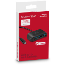 USB Šakotuvas - SpeedLink SNAPPY EVO SL-140202 USB-C 4 Prievadų Šakotuvas USB Šakotuvas - SpeedLink SNAPPY EVO SL-140202 USB-C 4 Prievadų Šakotuvas
